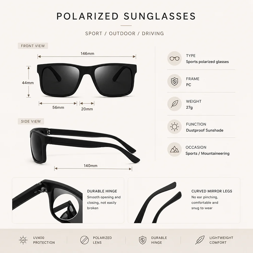 New Men Polarized Sunglasses W - Fishing Sunglasses Polarized 评论和价格