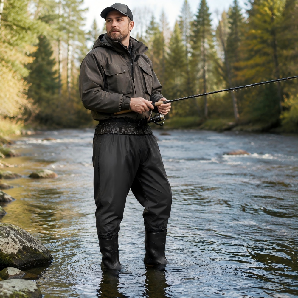 Waist High Fishing Waders for  - Fishing Pants Waterproof 评论和价格